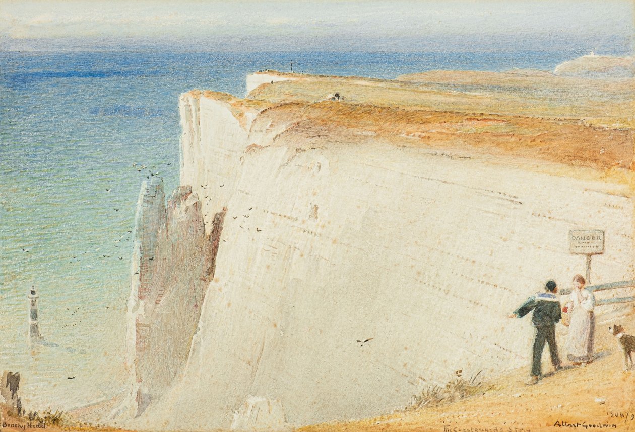 Beachy Head - historia straży przybrzeżnej autorstwa Albert Goodwin