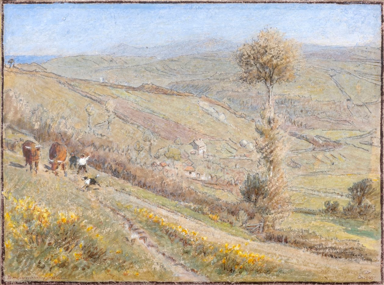 Berryharbour Valley, N.Devon autorstwa Albert Goodwin