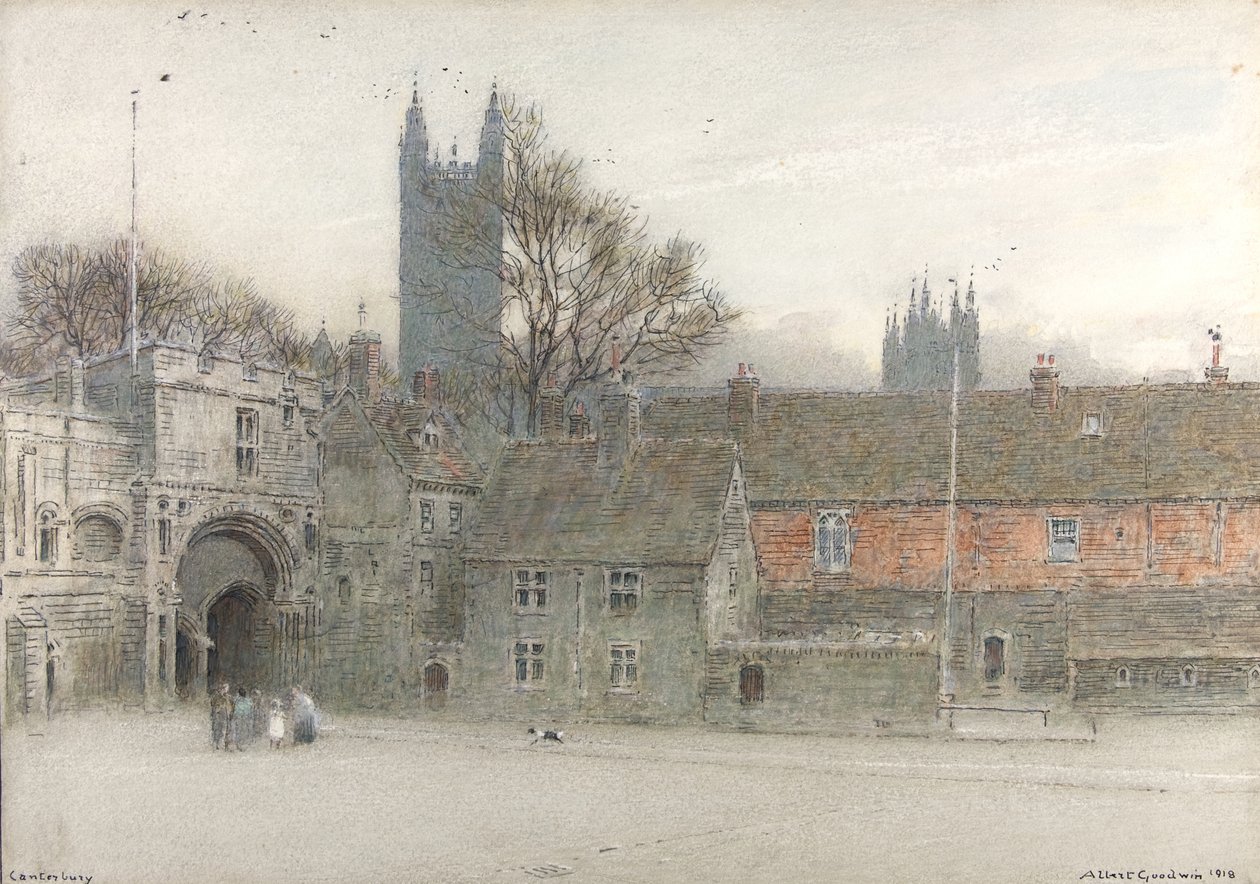 Canterbury autorstwa Albert Goodwin