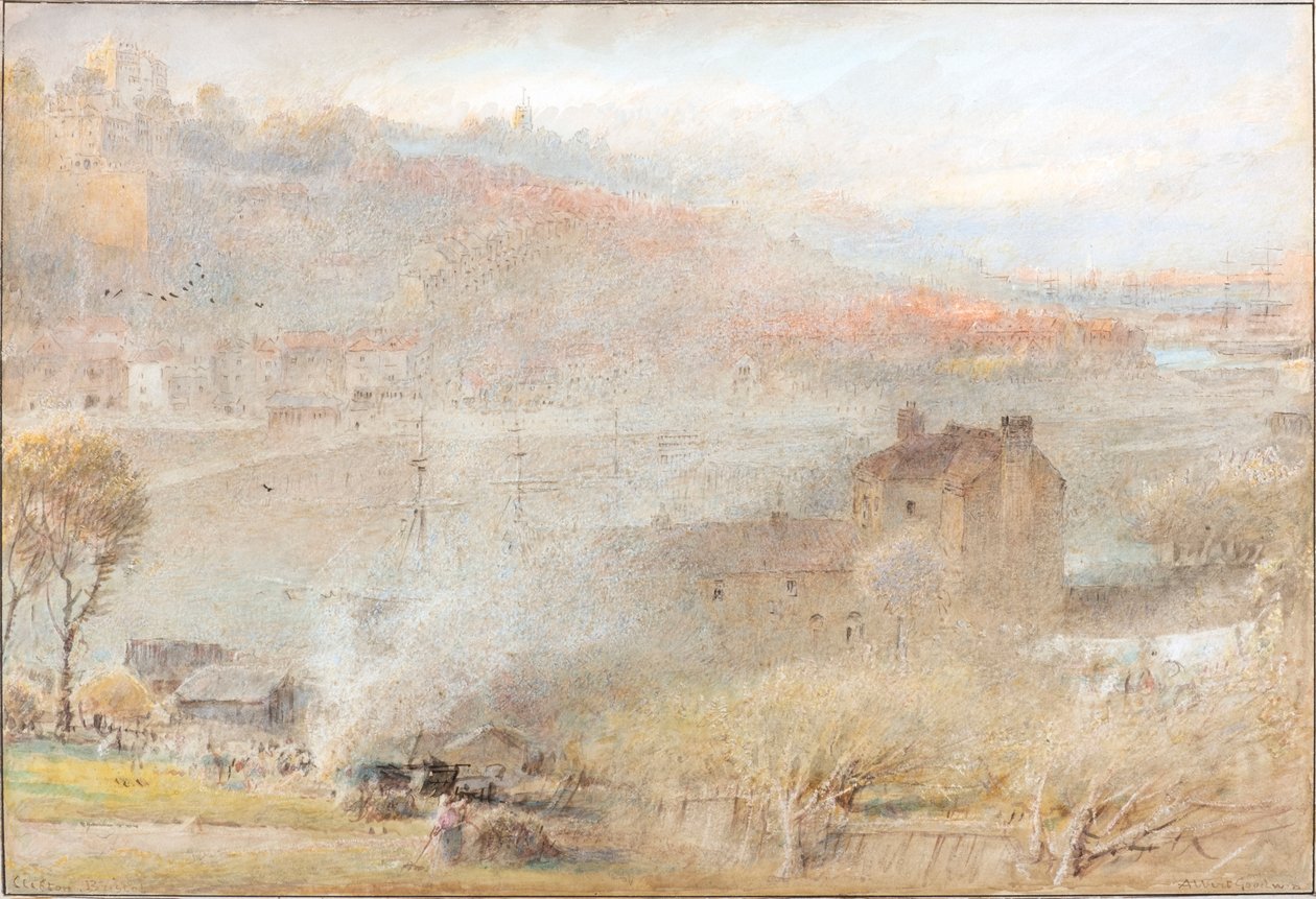 Clifton, Bristol (akwarela) autorstwa Albert Goodwin