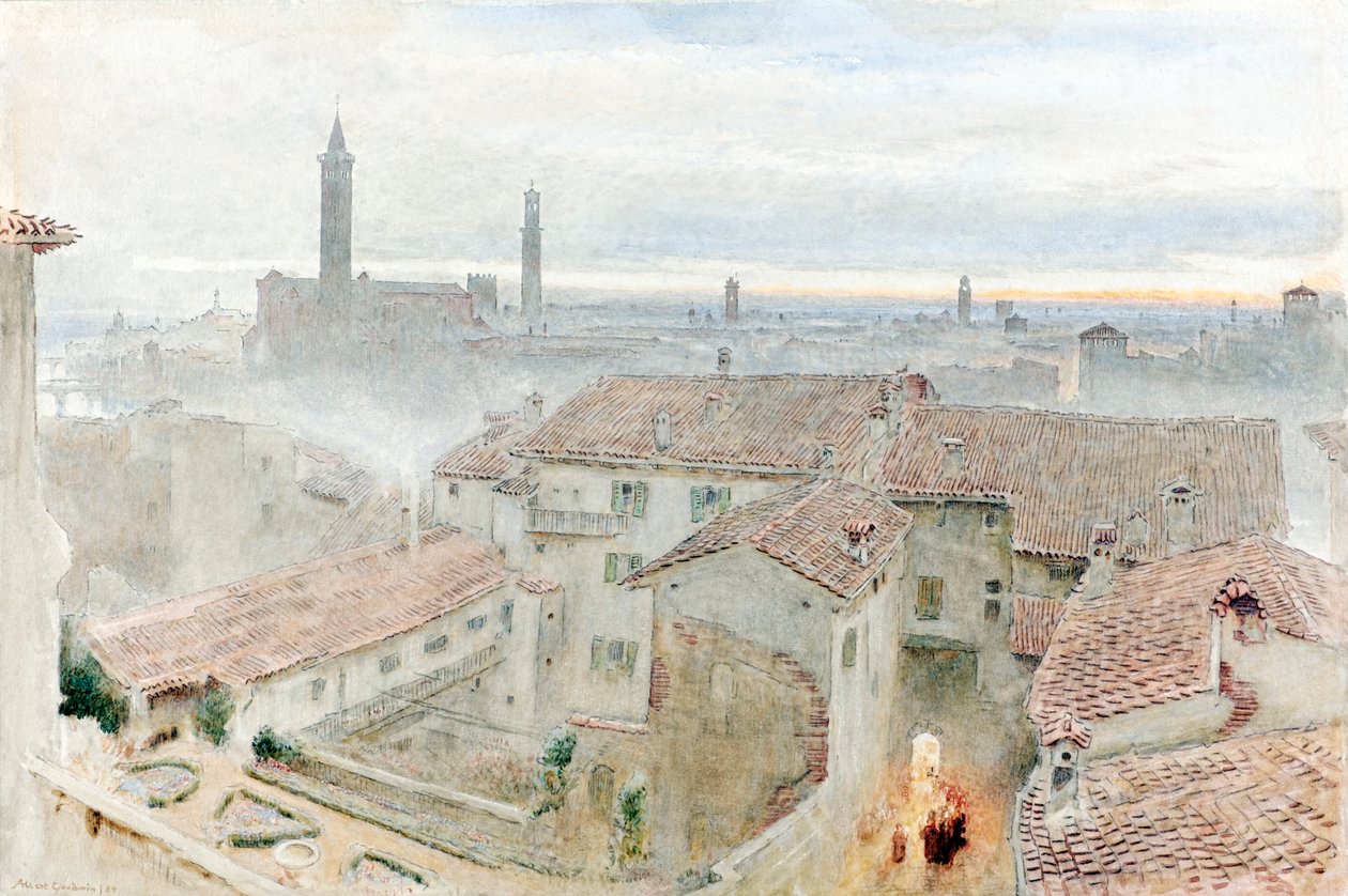 Florencja autorstwa Albert Goodwin