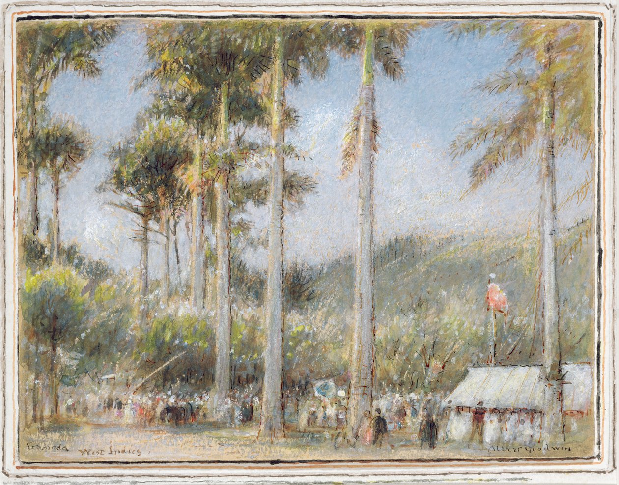 Grenada, Indie Zachodnie (toaleta i gwasz) autorstwa Albert Goodwin