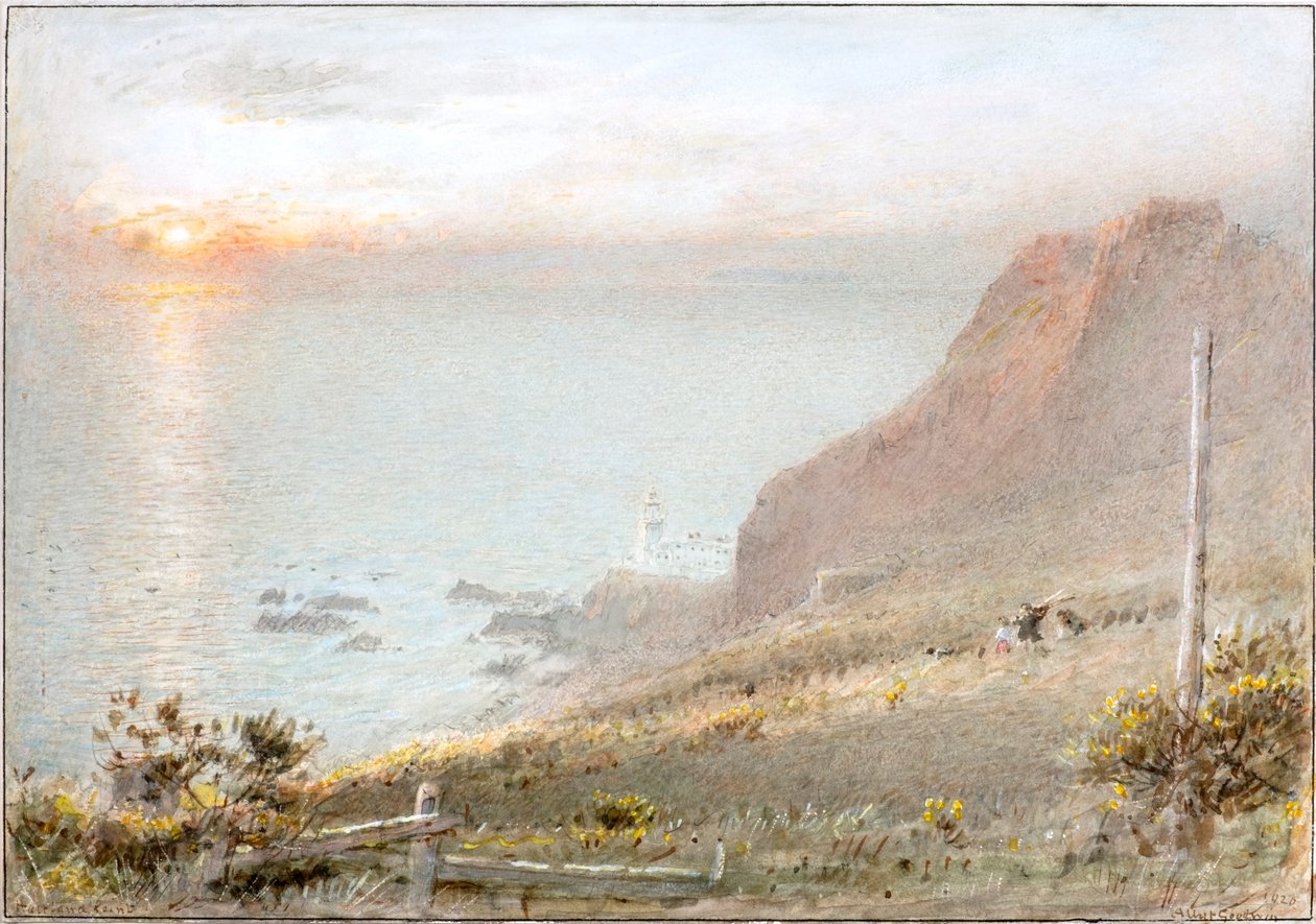 Hartland Point autorstwa Albert Goodwin