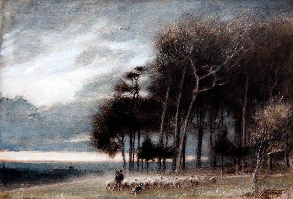 „Wzgórza”, Winchester autorstwa Albert Goodwin