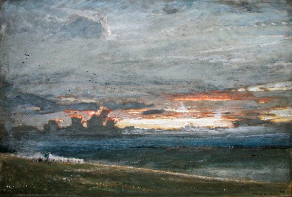 Powrót do domu przed burzą autorstwa Albert Goodwin