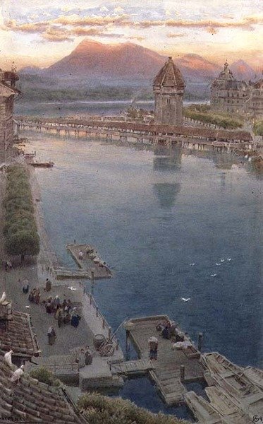 Lucerna autorstwa Albert Goodwin