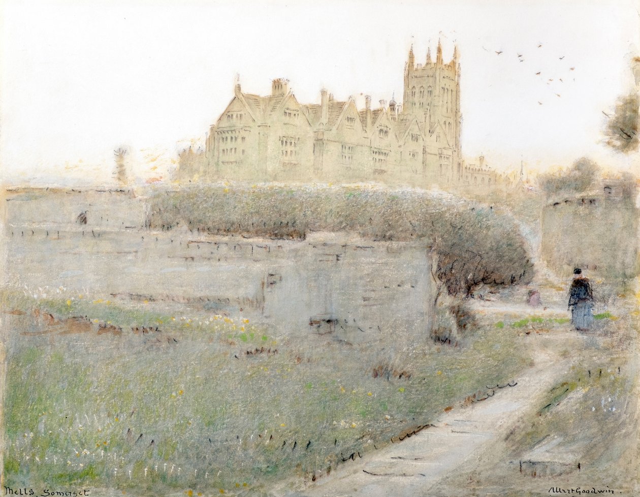 Mells, Somerset autorstwa Albert Goodwin
