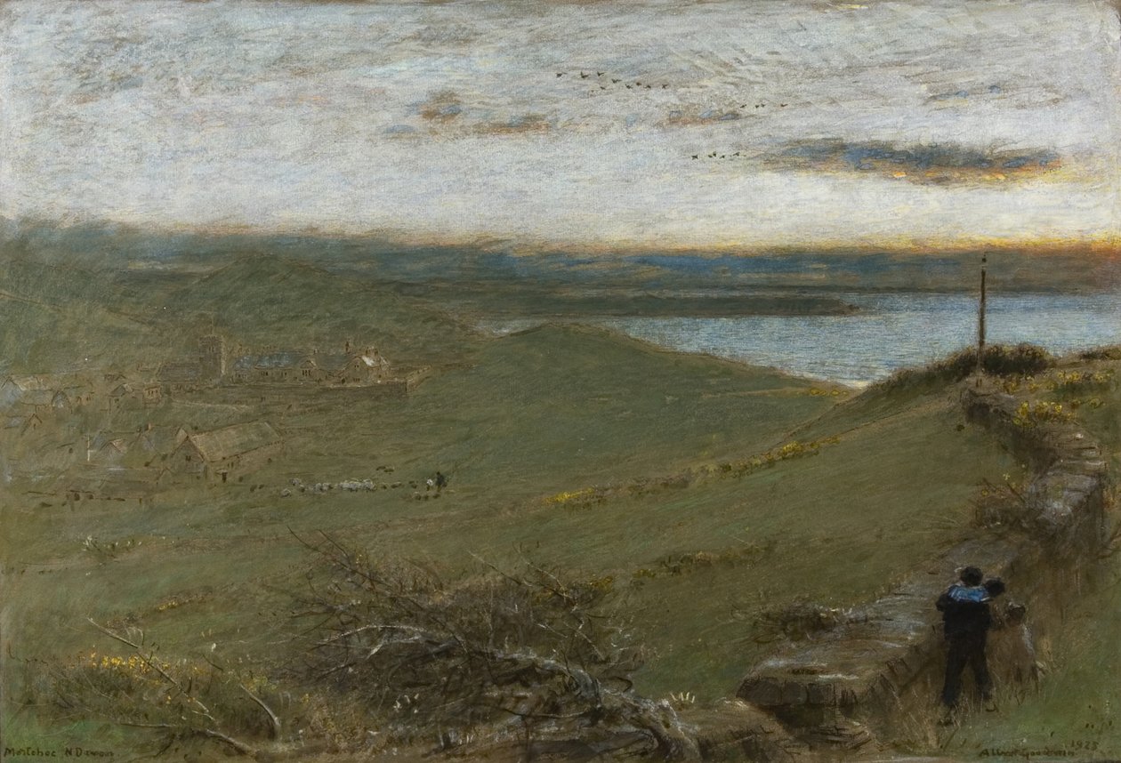 Mortehoe, North Devon autorstwa Albert Goodwin