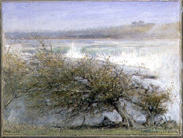 Niagara na wiosnę autorstwa Albert Goodwin