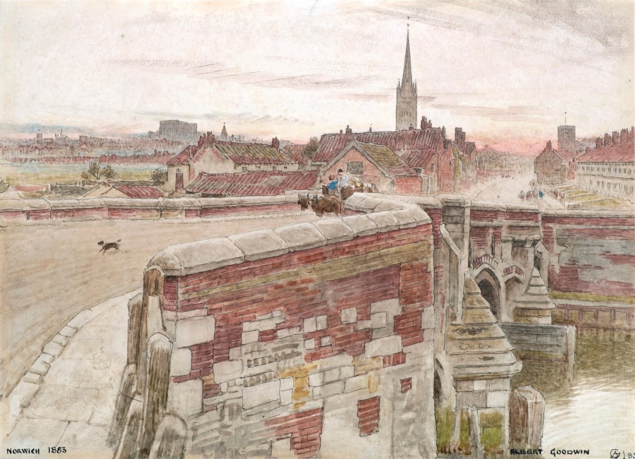 Norwich autorstwa Albert Goodwin