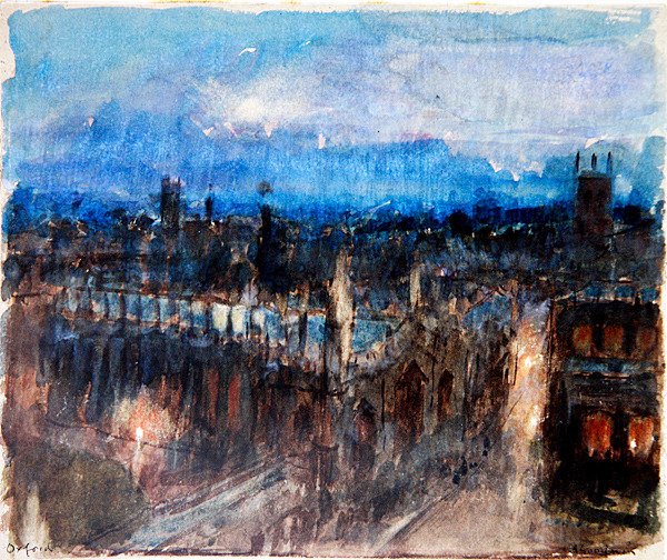 Oxford (akwarela na papierze) autorstwa Albert Goodwin