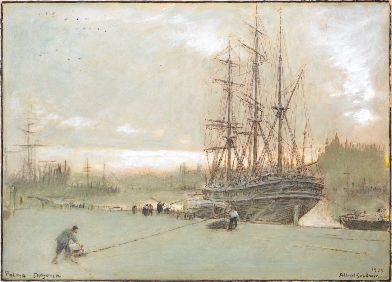 Palma, Majorka autorstwa Albert Goodwin