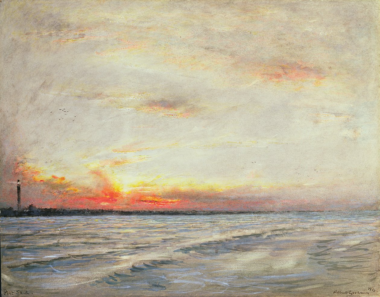 Port Said, Saida, Liban autorstwa Albert Goodwin