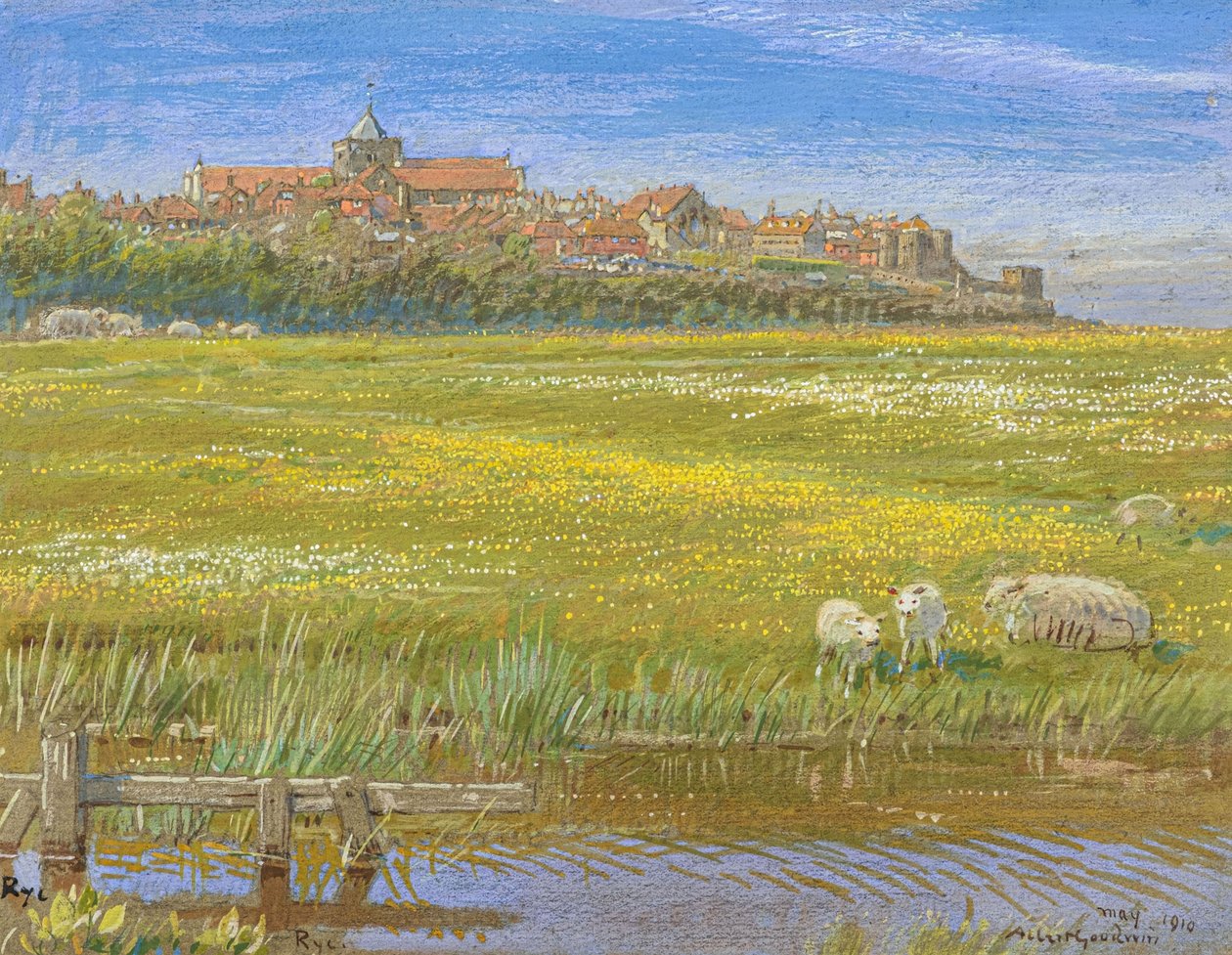 Żyto autorstwa Albert Goodwin