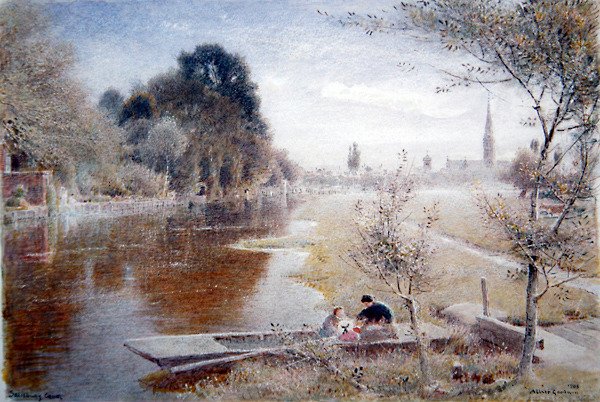 Kanał Salisbury autorstwa Albert Goodwin