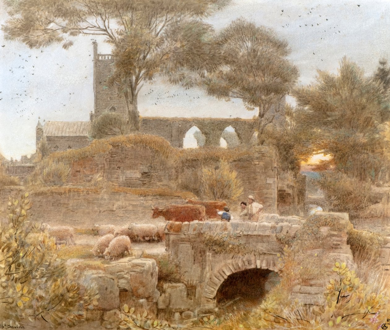 St Davids autorstwa Albert Goodwin