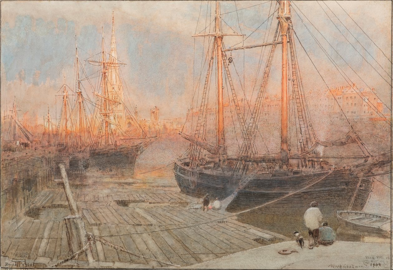 St Mary Redcliffe, Bristol autorstwa Albert Goodwin