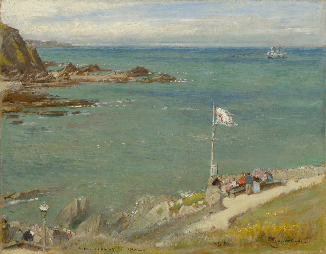 Kanał Bristolski z Ilfracombe, lata 90. XIX wieku autorstwa Albert Goodwin