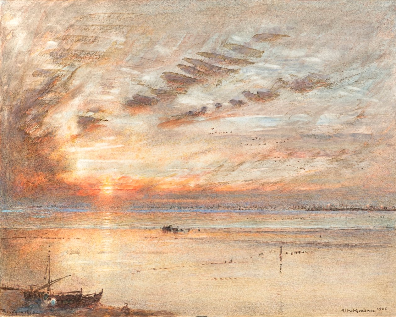 Miasto w morzu autorstwa Albert Goodwin