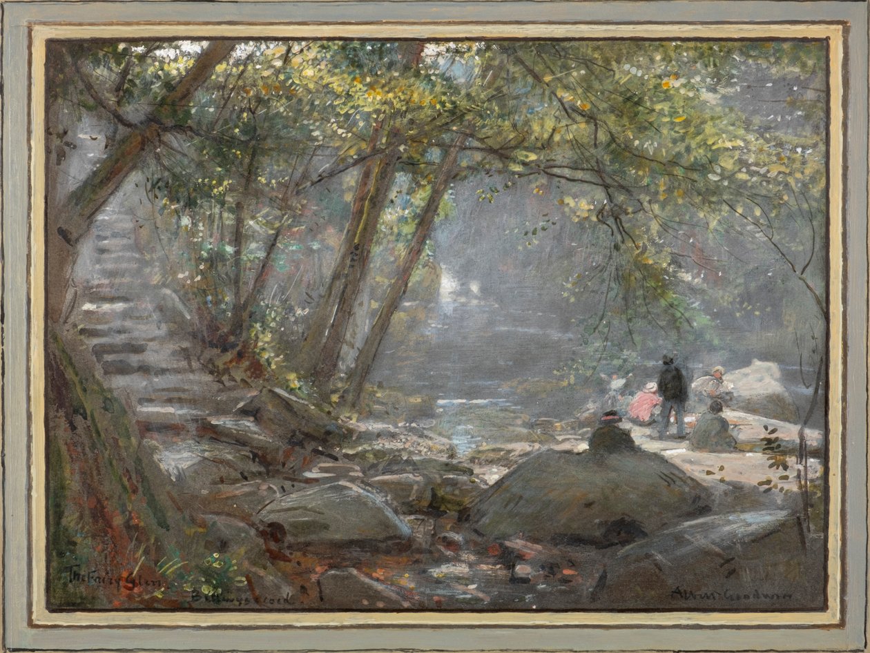 The Fairy Glen. Betwys-Y-Coed (akwarela) autorstwa Albert Goodwin