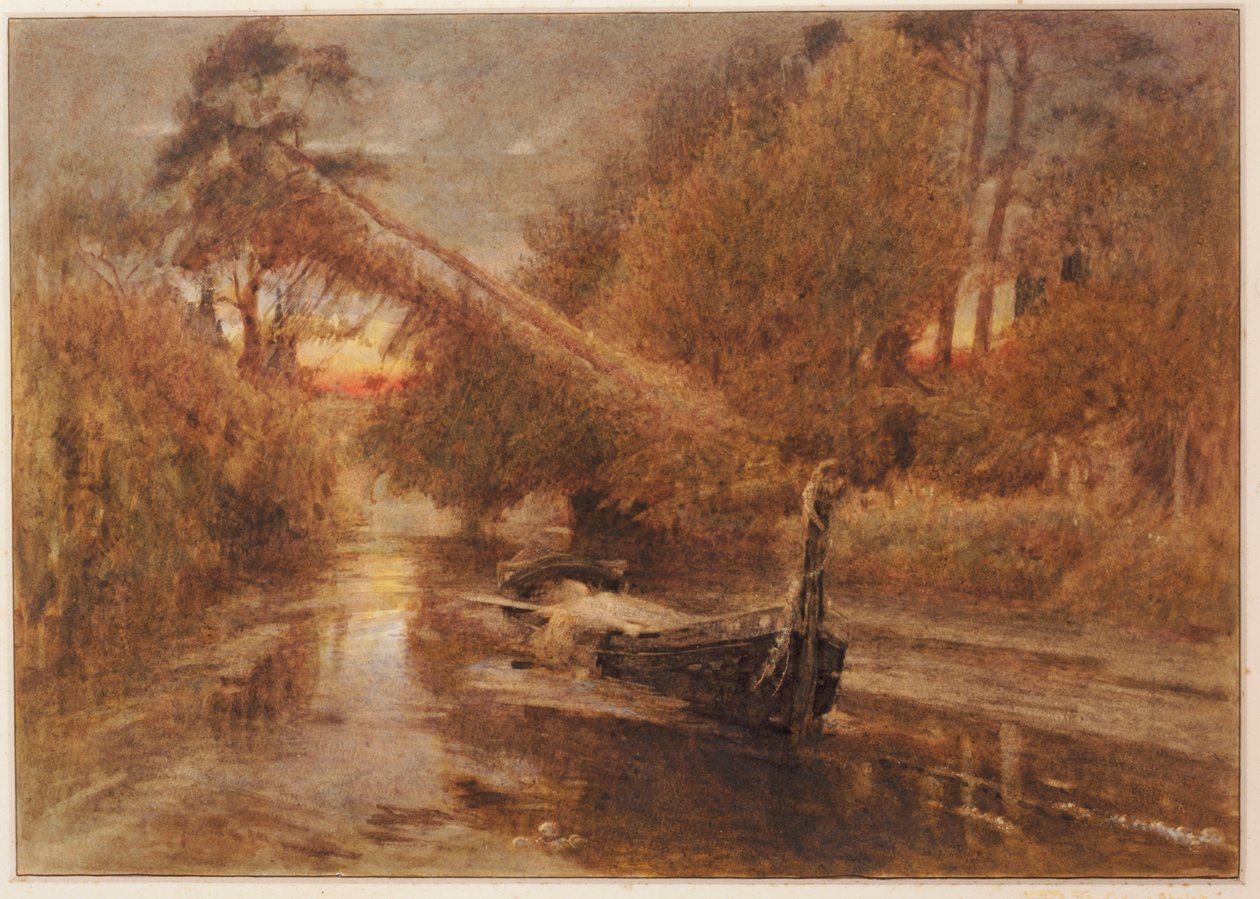 Pani Shalott autorstwa Albert Goodwin