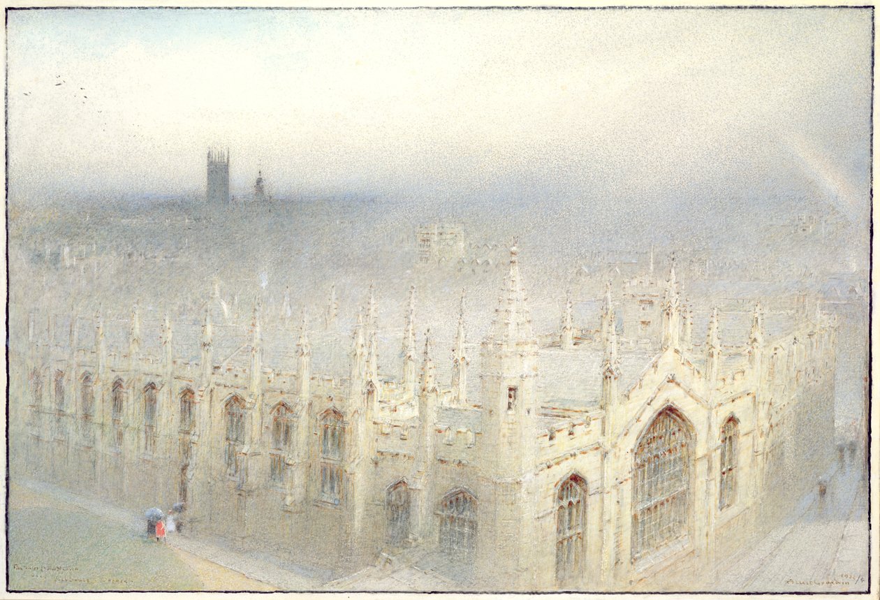 Deszcz z nieba, 1922 (wc z kolorem nadwozia na papierze) autorstwa Albert Goodwin