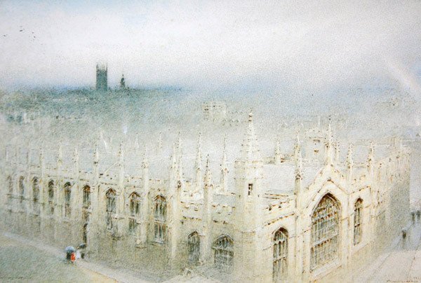 The Rain from Heaven, All Souls, Oxford autorstwa Albert Goodwin