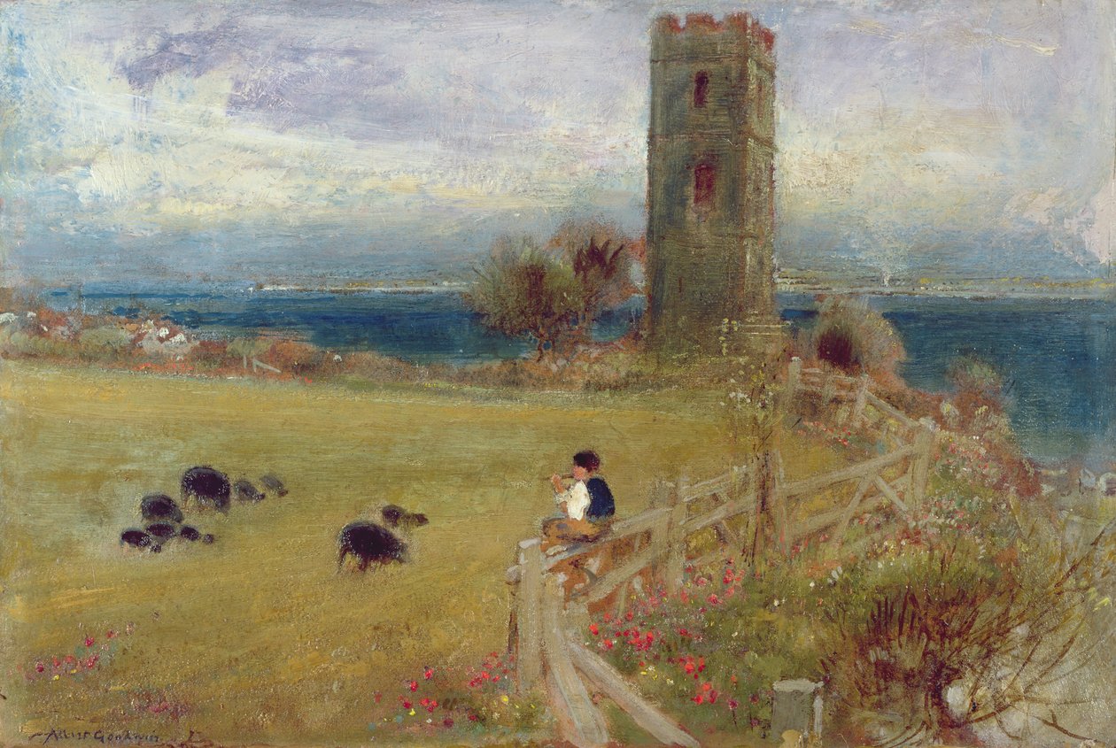 Pasterz, Sidestrand, Norfolk autorstwa Albert Goodwin