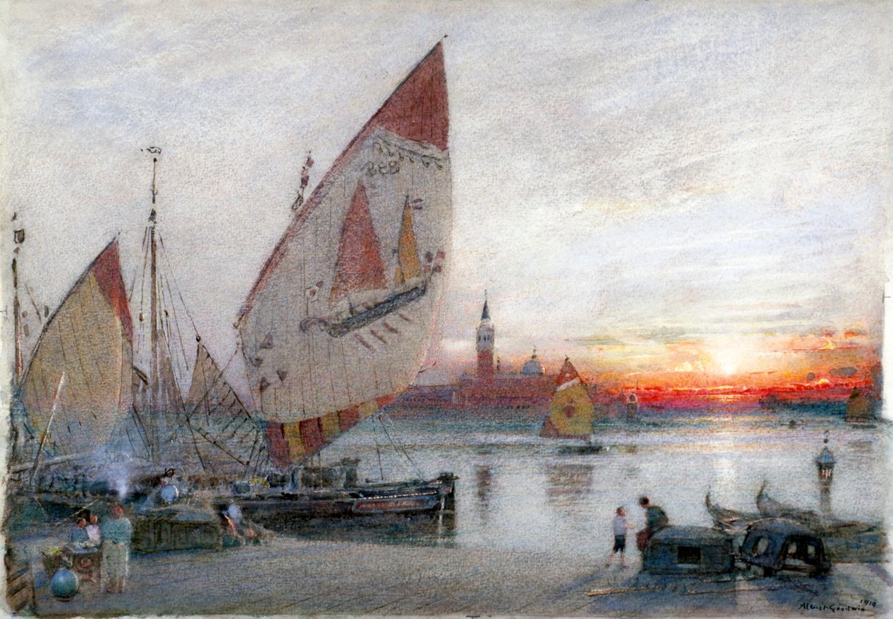 „Wenecja”, 1910 autorstwa Albert Goodwin