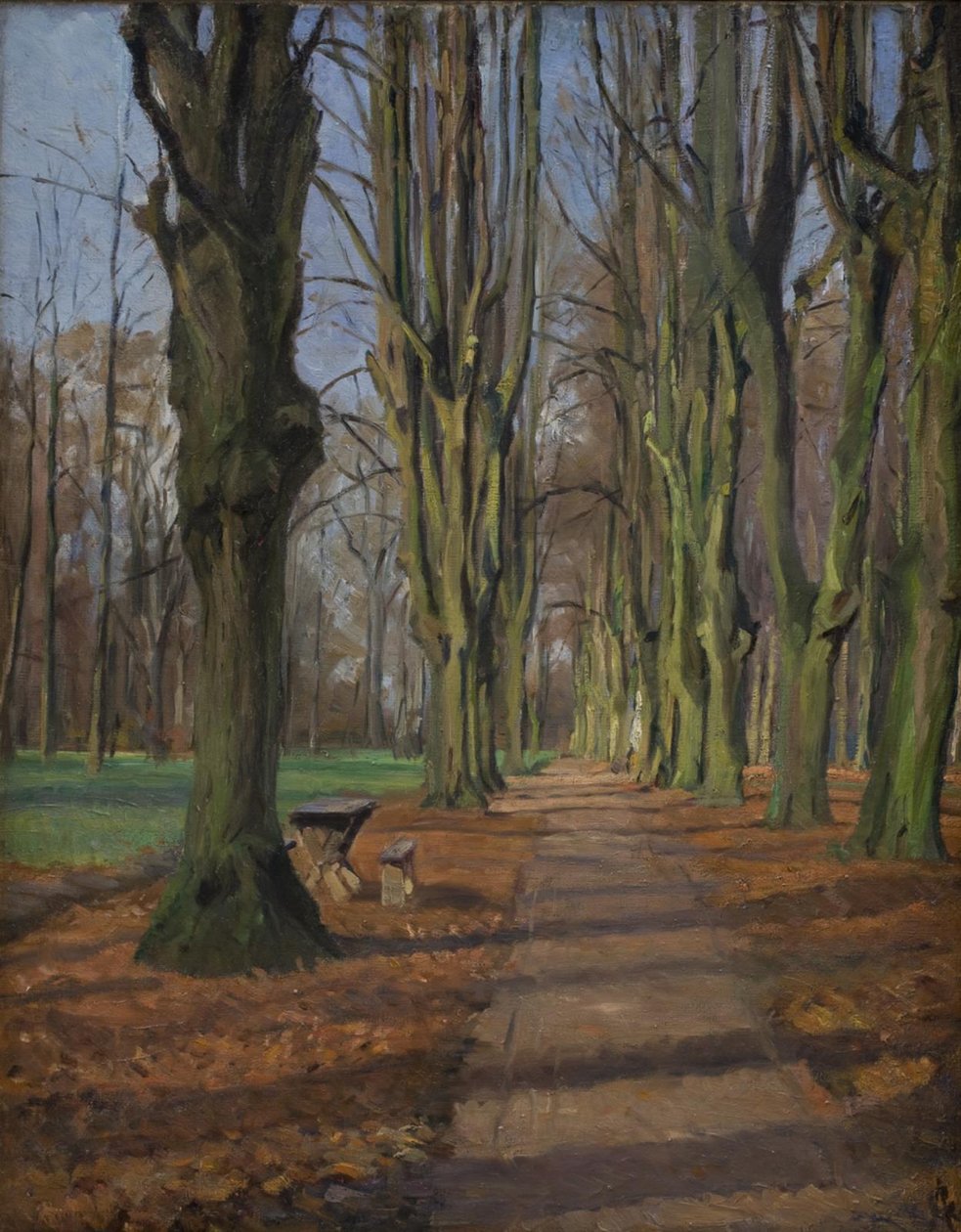 Aleja w Søndermarken. Frederiksberg autorstwa Albert Gottschalk