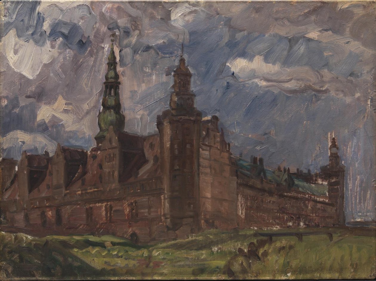 Kronborg widziany z południowego wschodu autorstwa Albert Gottschalk