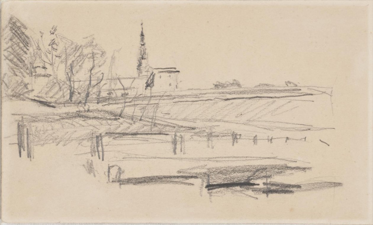 Kronborg widziany z zachodu autorstwa Albert Gottschalk
