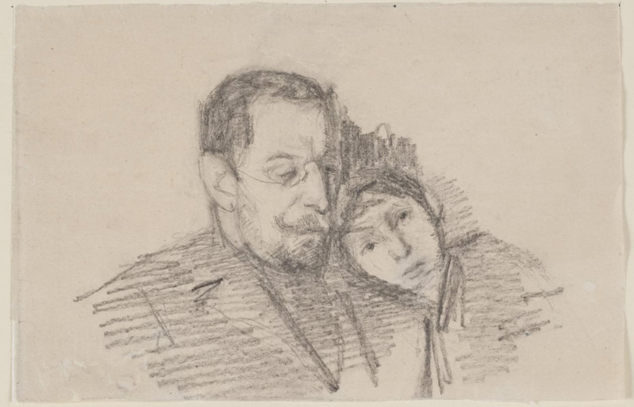 Portret naczelnego prokuratora Hartvigsena i jego córki autorstwa Albert Gottschalk