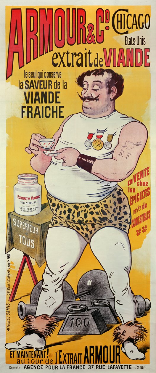 Armour and Co, Chicago (plakat) autorstwa Albert Guillaume