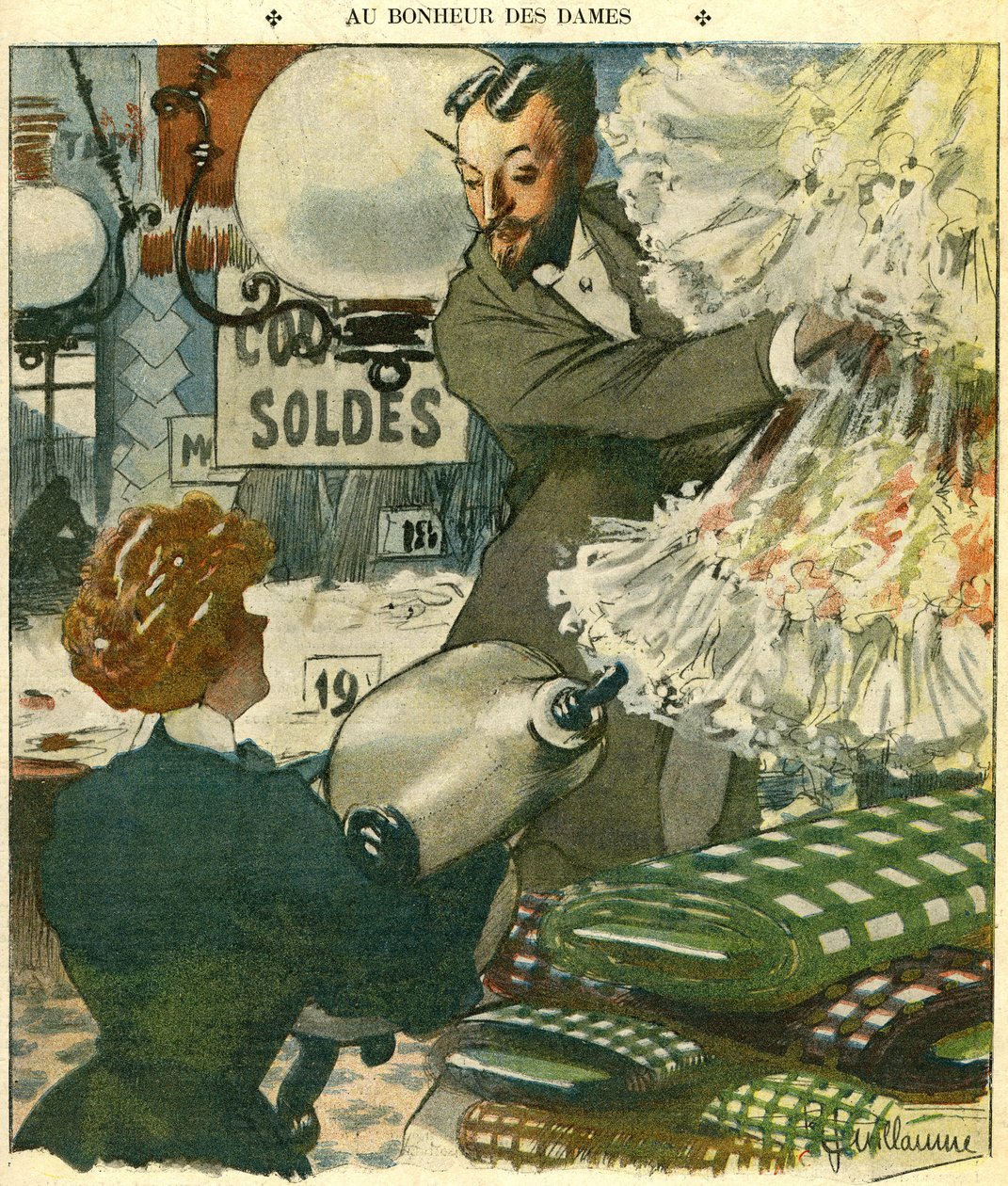 Ilustracja dla magazynu "Le Rire" 15 grudnia 1906 r. (druk) autorstwa Albert Guillaume