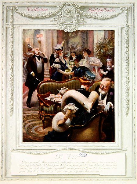 „Le The”, c.1910 (kolor lito) autorstwa Albert Guillaume