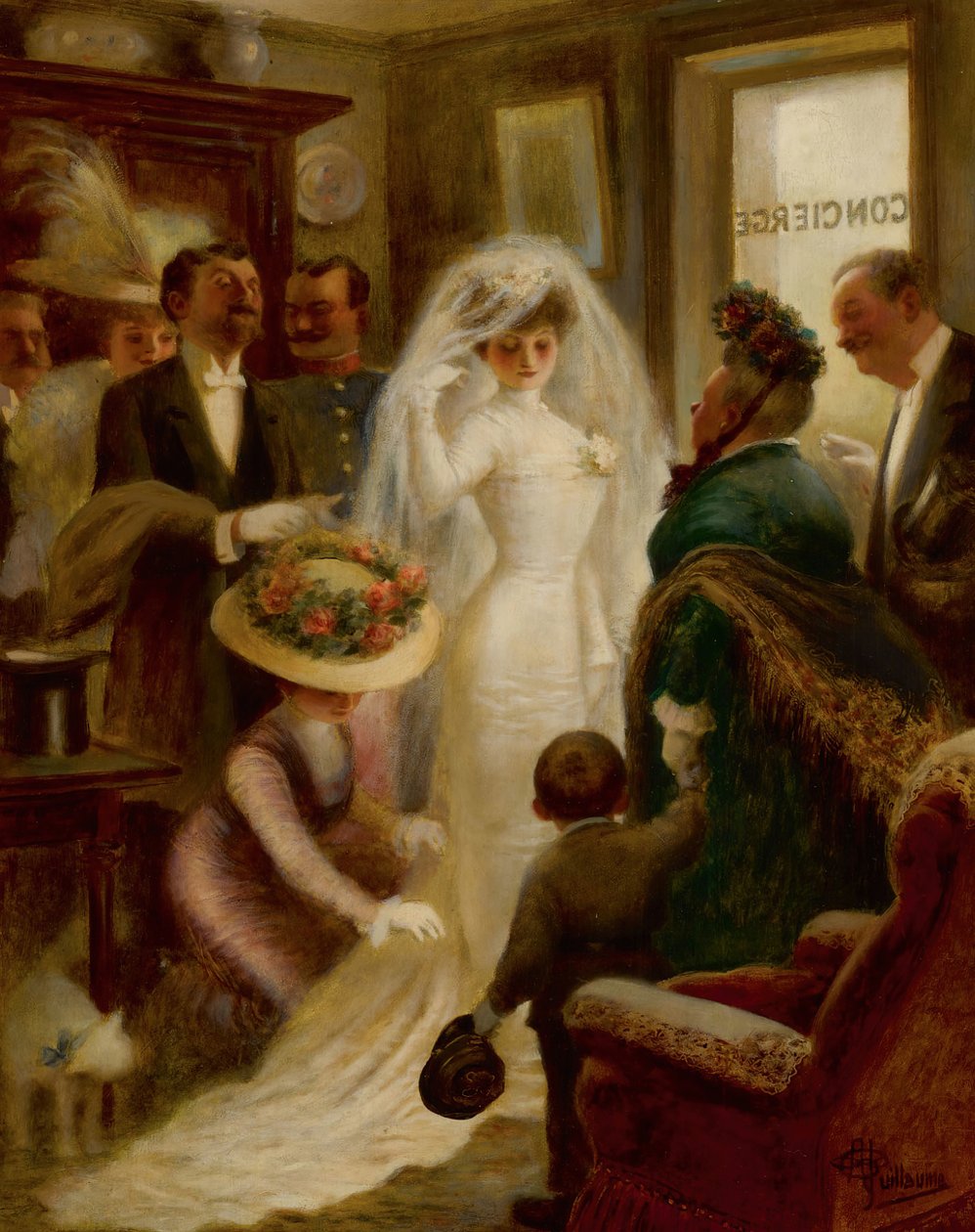 Dzień ślubu Dzień ślubu. autorstwa Albert Guillaume
