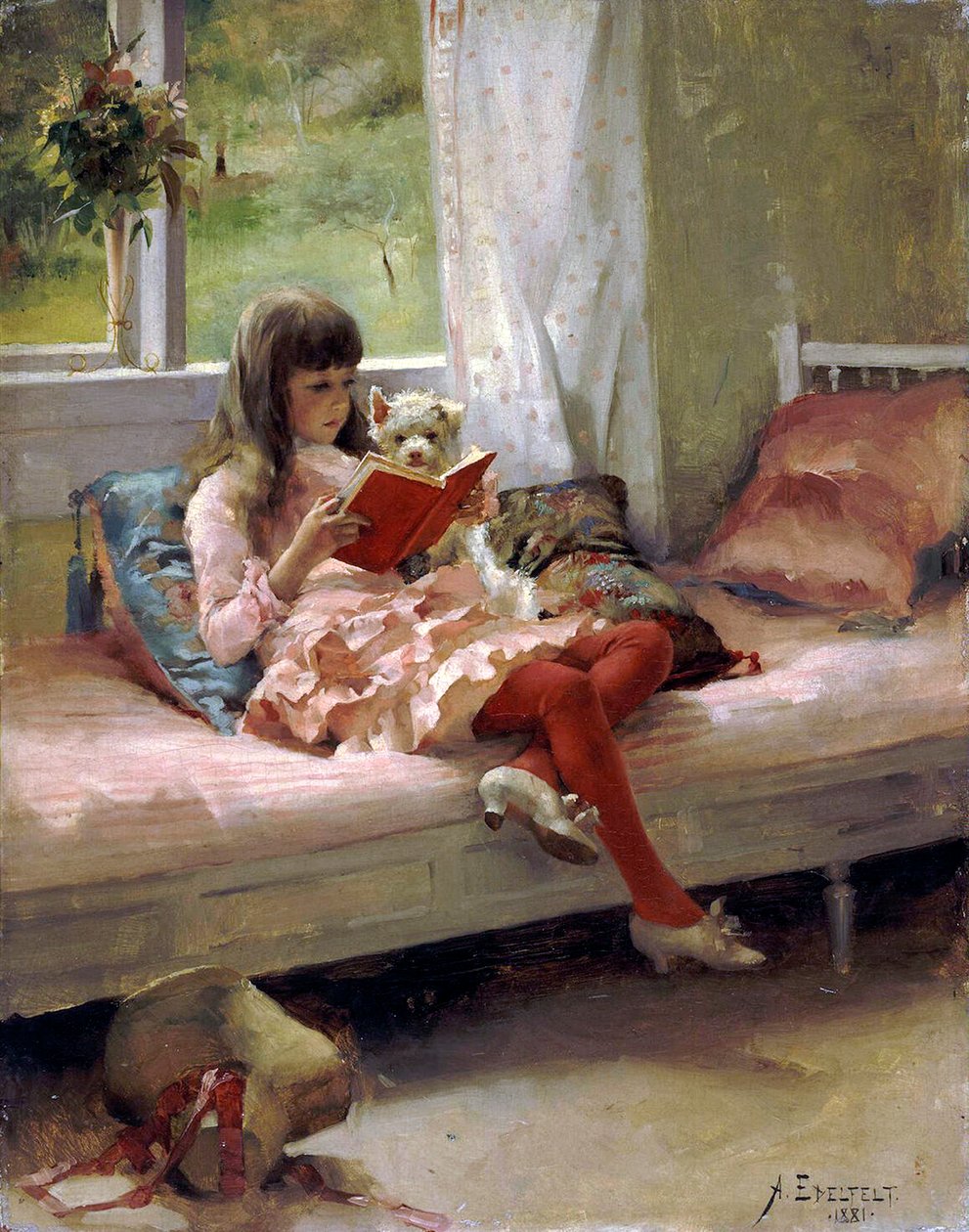 Dobrzy przyjaciele”, 1881. autorstwa Albert Gustaf Aristides Edelfelt