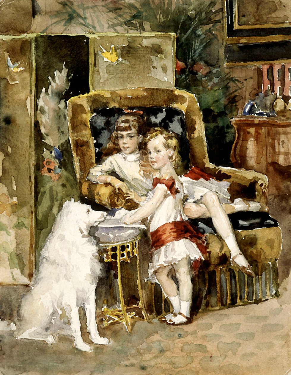 Wielki książę Michał Aleksandrowicz Rosji 1878-1918 i wielka księżna...1875-1960. autorstwa Albert Gustaf Aristides Edelfelt