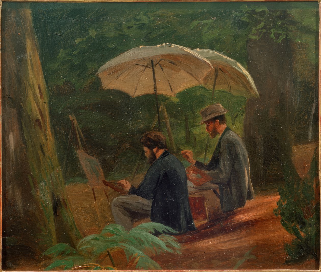 Dwóch artystów przy pracy autorstwa Albert Hendschel