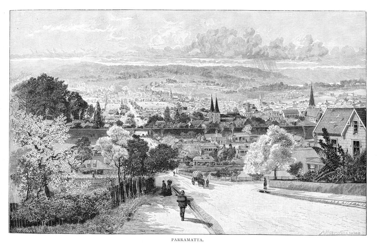 Parramatta, Nowa Południowa Walia, Australia, 1886. autorstwa Albert Henry Fullwood