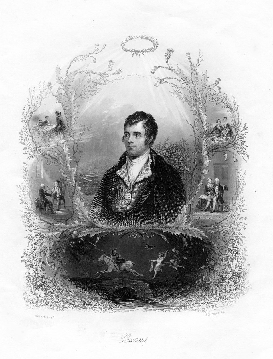 Robert Burns, poeta szkocki, XIX wiek. autorstwa Albert Henry Payne