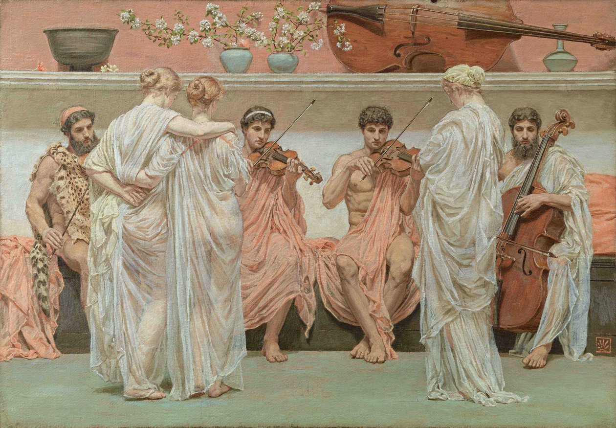Kwartet. Hołd malarza dla sztuki muzycznej par Moore, Albert Joseph autorstwa Albert Joseph Moore