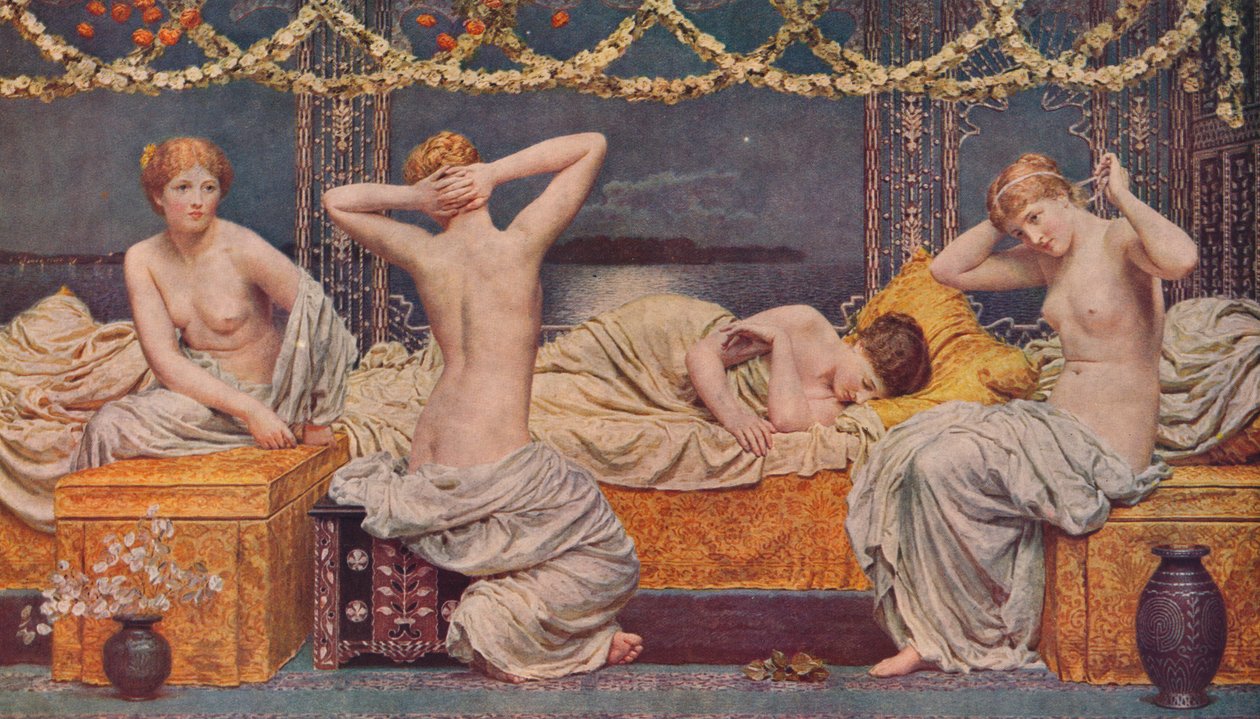 Letnia noc, 1890, 1938 autorstwa Albert Joseph Moore