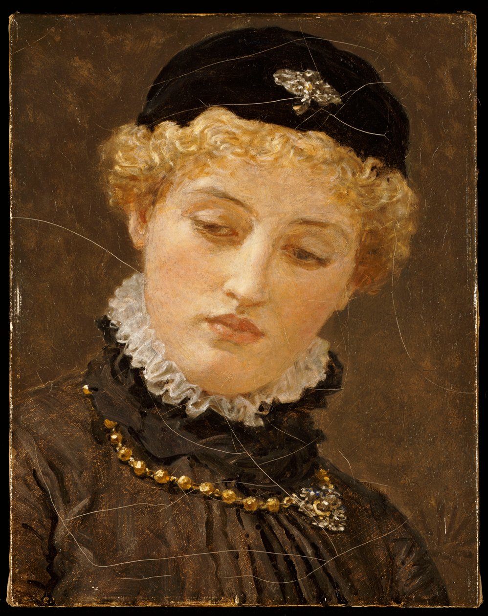 Ellen Terry jako Portia w „Kupiec wenecki”, c.1885 autorstwa Albert Joseph Moore