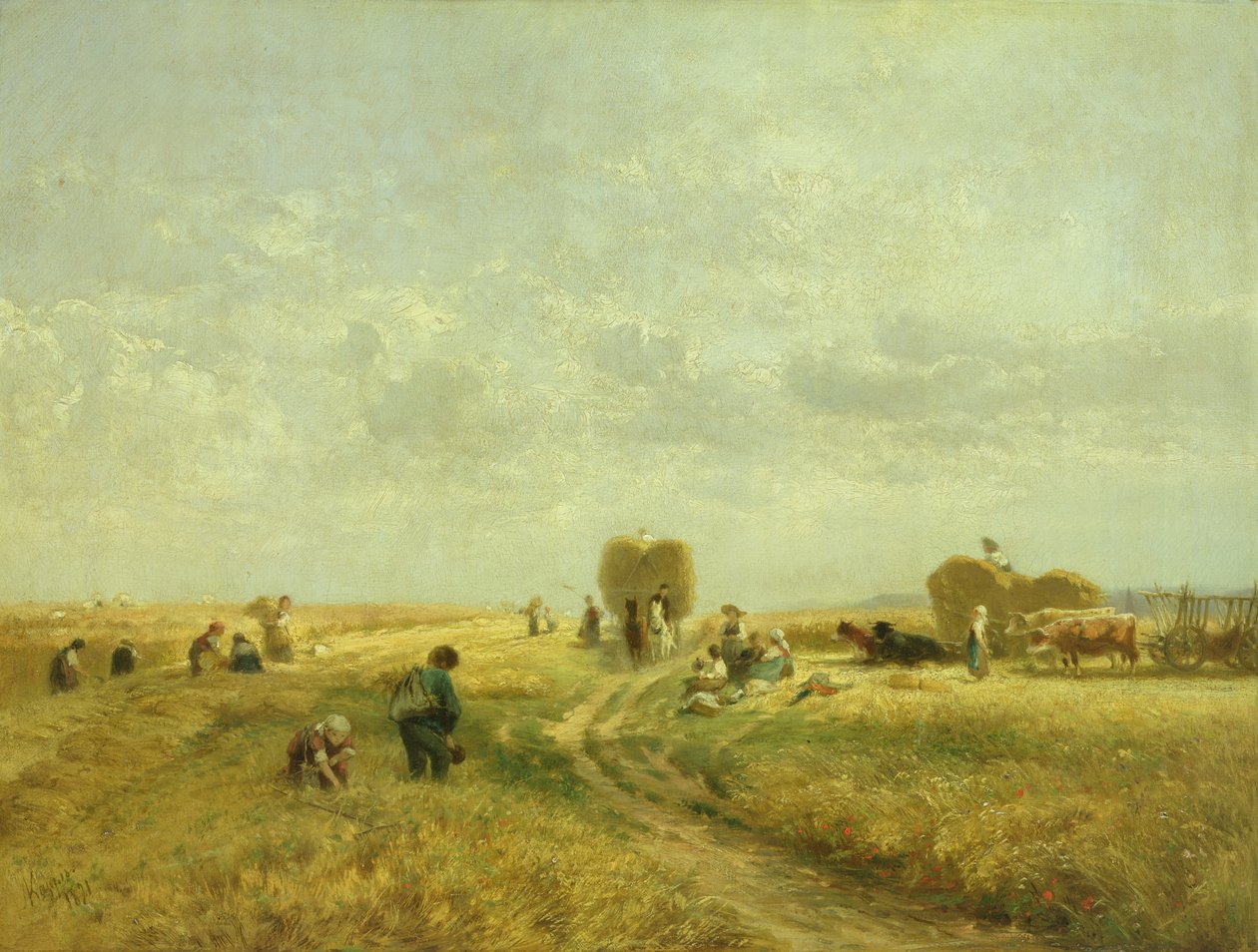 Czas żniw, 1871 r. autorstwa Albert Kappis