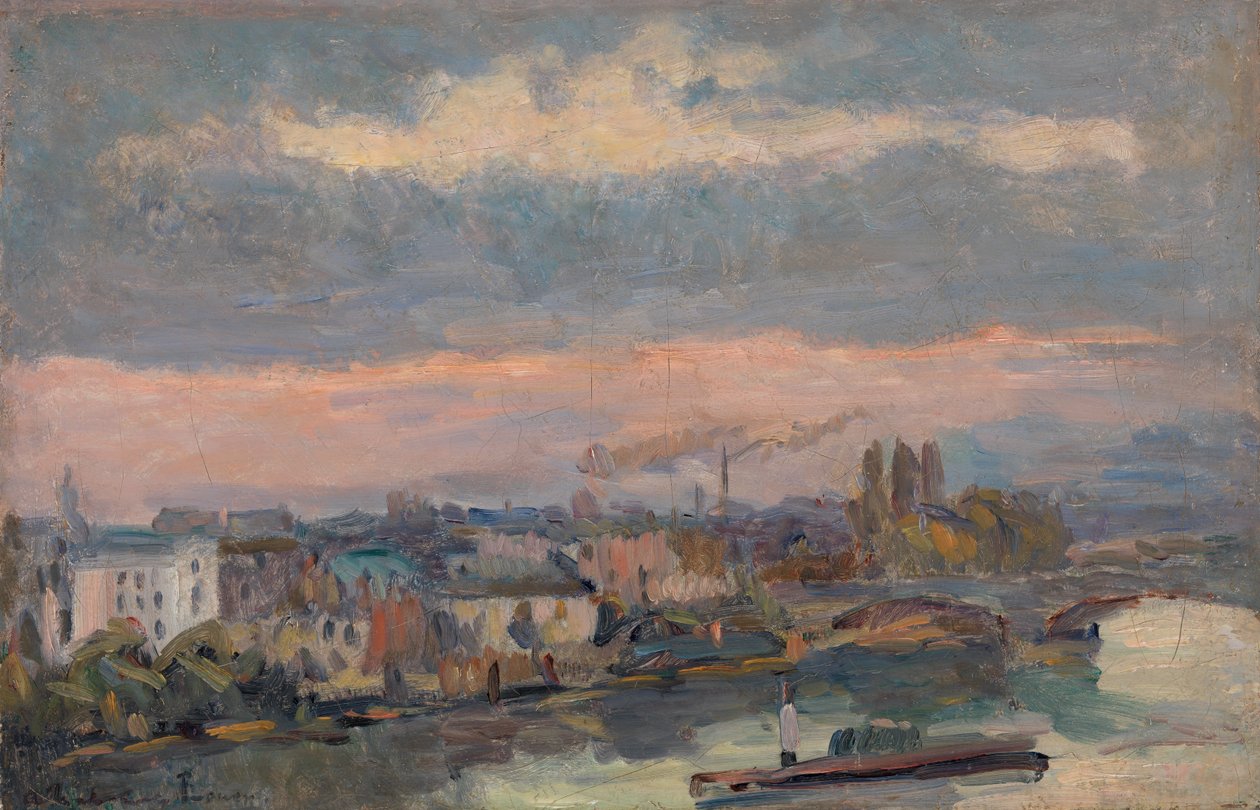 Wzdłuż Sekwany (Rouen) autorstwa Albert Lebourg