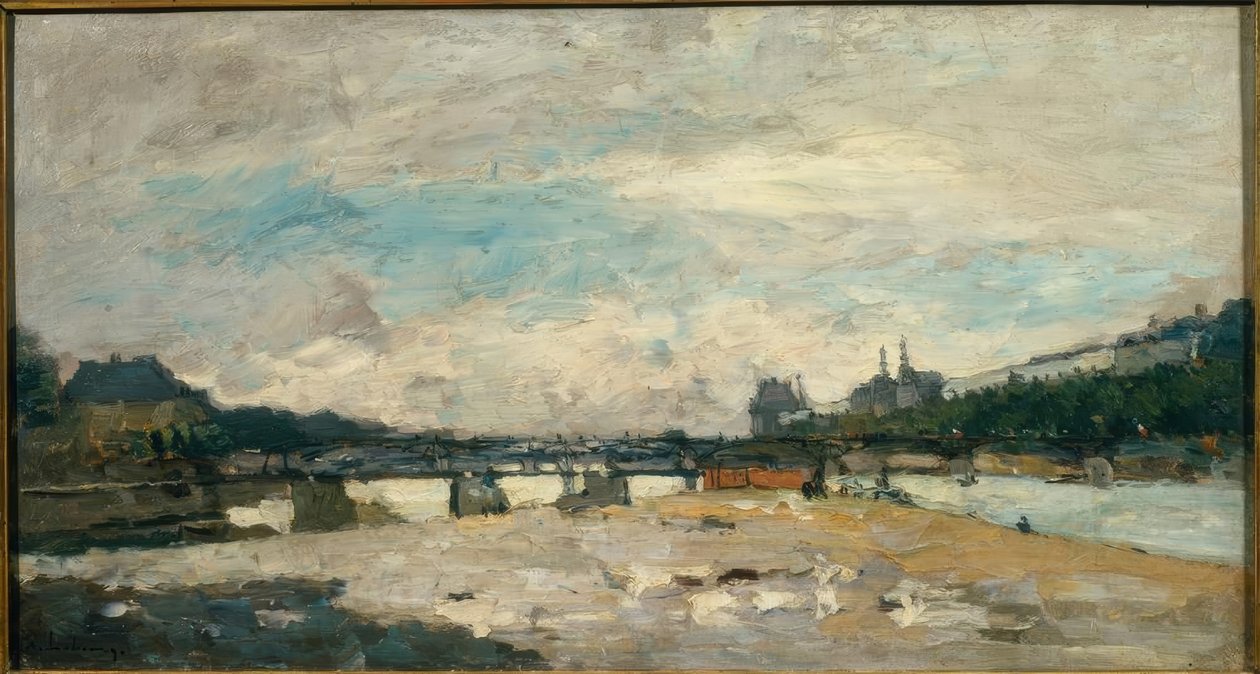 Bord de Seine w Paryżu, po burzy autorstwa Albert Lebourg