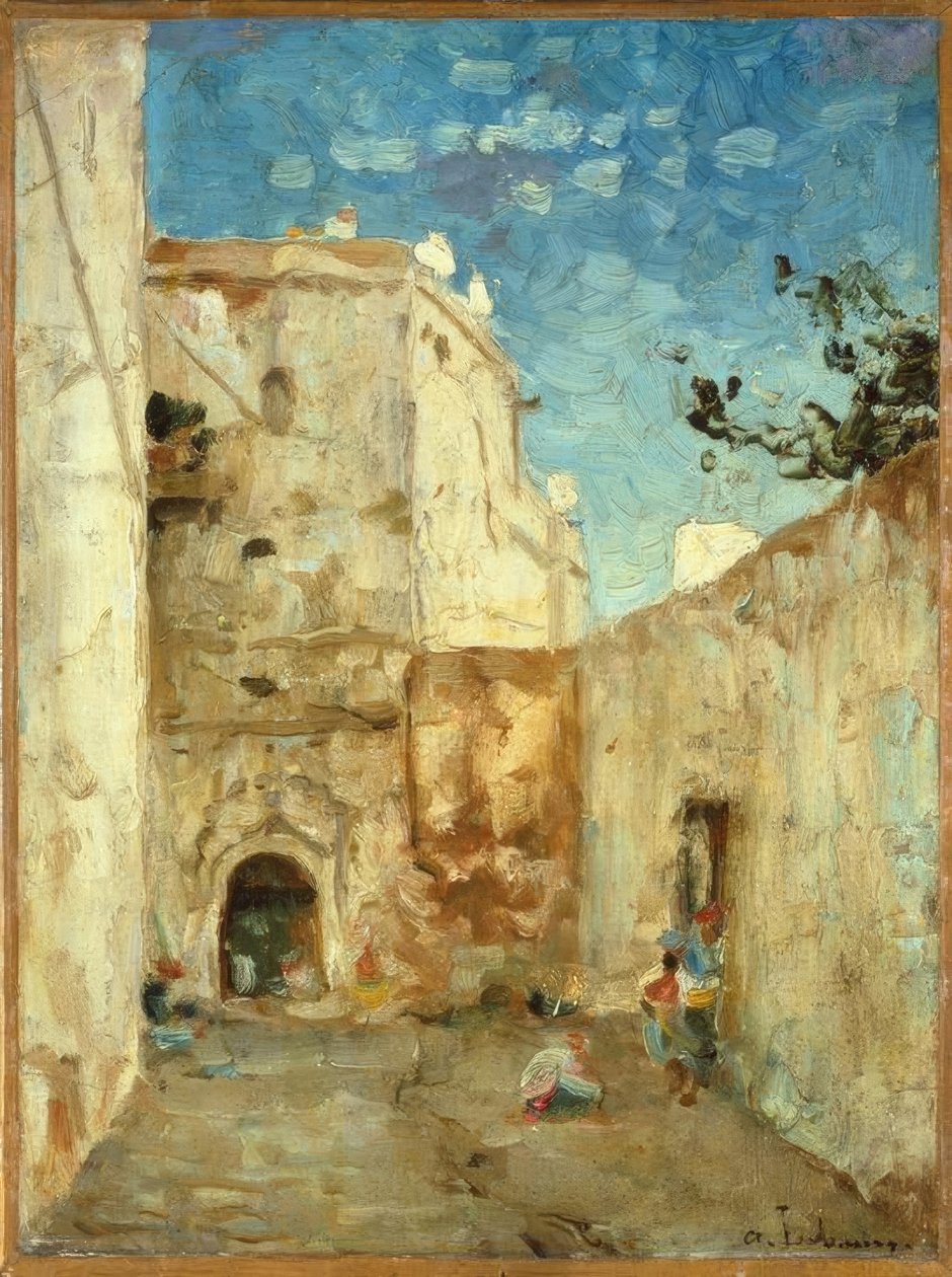 Domy arabskie, Algier autorstwa Albert Lebourg