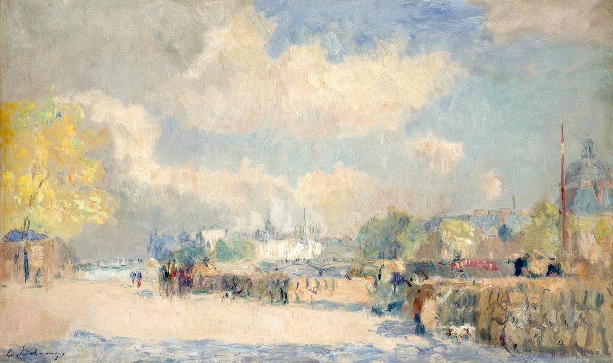 Quai du Louvre autorstwa Albert Lebourg